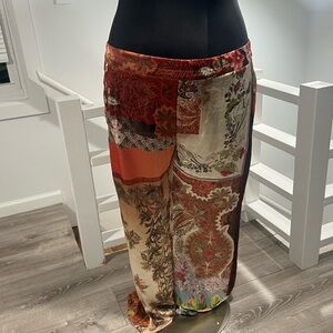 Zara Multicolor Wide Leg Pants